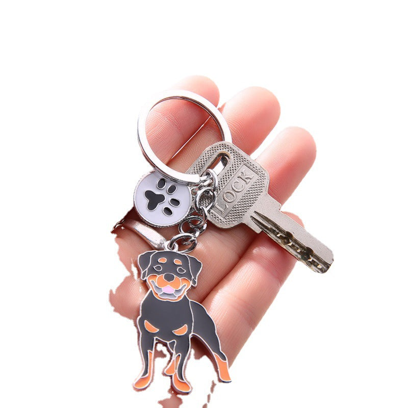 Keychains de perros de mascotas de metal al por mayor